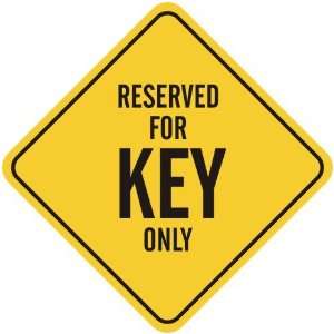   RESERVED FOR KEY ONLY  CROSSING SIGN