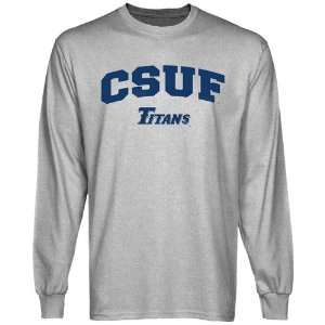  NCAA Cal State Fullerton Titans Ash Logo Arch Long Sleeve 