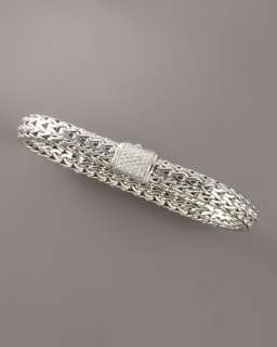 Medium Chain Bracelet with Diamond Pave Clasp