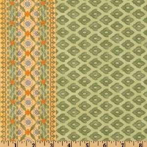   Leaf Double Border Grass Fabric By The Yard Arts, Crafts & Sewing