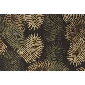  Belize Fern Wool Espresso Contemporary Rug Color Espresso 