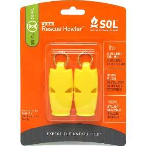  Medical Kits Slim Rescue Howler Whistle. Pack/2