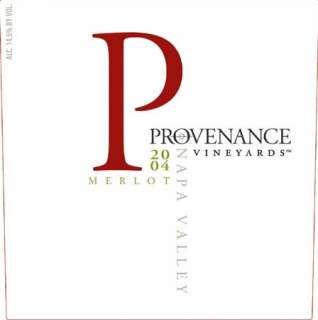 Provenance Vineyards Napa Valley Merlot 2004 