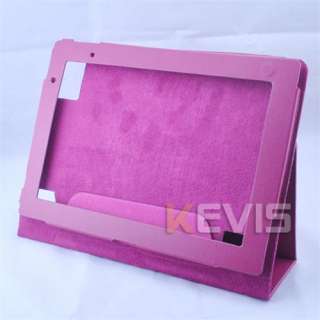   Leather Cover Case Pouch For Acer Iconia Tab A500 Tablet Rose Pink