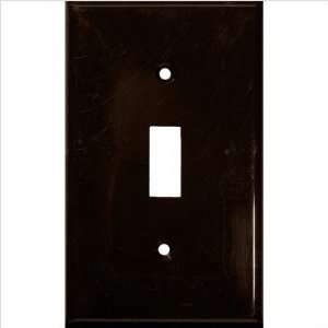  Morris Products Lexan Wall Plates 1 Gang Toggle Switch Brown 