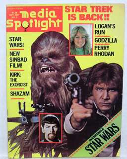 1977 MEDIA SPOTLIGHT Magazine # 5 STAR TREK STAR WARS  