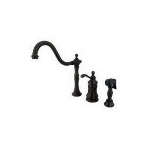  Elements of Design Deck Mount Kitchen Faucet With Spray 