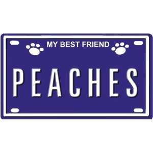 PEACHES Dog Name Plate for Dog House. Over 400 Names Availaible. Type 