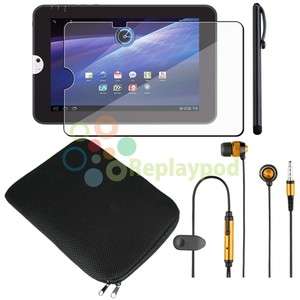 Accessory Kit For Toshiba Thrive 10 Tablet Case+Handsfree+Stylus 
