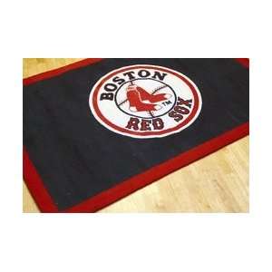 Boston Red Sox 4ftx6ft Jute Boucle Rug 