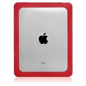  BoxWave Cool Accent iPad Case (Scarlet Red / Clear 