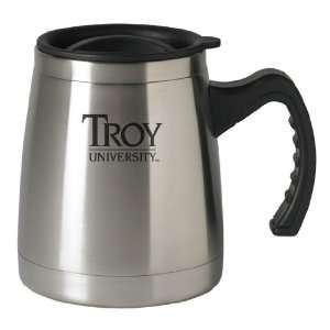  Troy University   16 ounce Squat Travel Mug Tumbler   Silver 