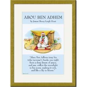    Gold Framed/Matted Print 17x23, Abou Ben Adhem