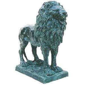  Metropolitan Galleries SRB992375 Standing Lion on Base 