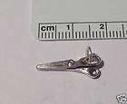Sterling Silver Tiny Scissors Hairdresser Sewing Charm