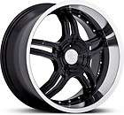 18 inch Ruff Racing 930 Staggered black wheels 5x4.5