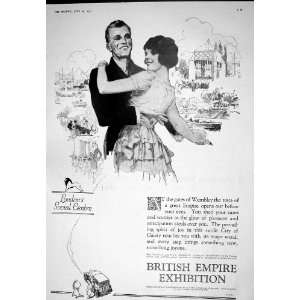  1925 ADVERTISEMENT BRITISH EMPIRE EXHIBITION WEMBLEY 