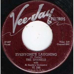  everyones laughing 45 rpm single SPANIELS Music