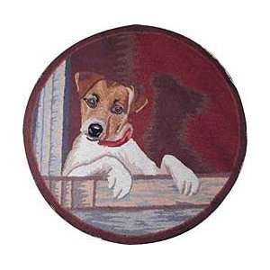  Jack Russell Hooked Rug