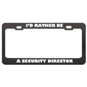   Security Director Profession Career License Plate Frame Tag Holder