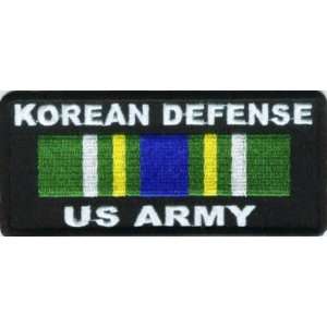  KOREAN DEFENSE US ARMY VET MILITARY Biker Vest Patch 