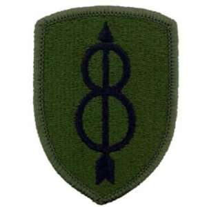  U.S. Army 8th Infantry Division Patch Green 3 Patio 
