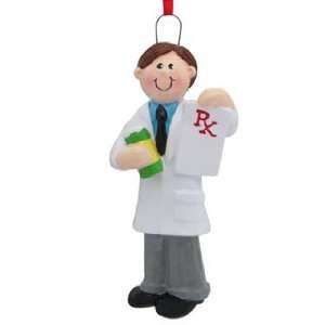  Pharmacist Male Christmas Ornament