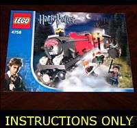 LEGO 4758 HOGWARTS EXPRESS 2nd EDITION INSTRUCTIONS NEW  
