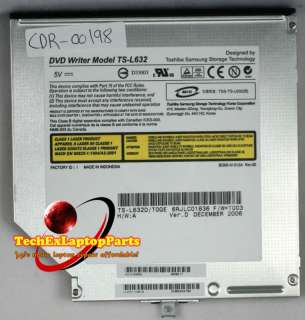 Toshiba A135 TS L632 8X DVD RW Burner Drive K000043890  