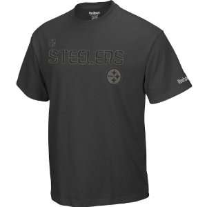 Reebok Pittsburgh Steelers Sideline Boot Camp Short Sleeve T Shirt 