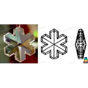  Swarovski Strass Crystal Snowflake 30mm Set of 10pc
