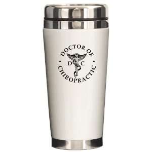 Chiropractor Logo Ceramic Travel Mug by   Kitchen 
