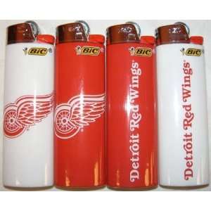   Size SET NHL Detroit Red Wings Hockey Bic Lighters Cigarette Flame