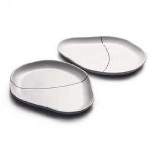  Menu Black Contour Set of 2 Plates