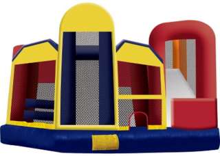 The 15’ high inflatable unit provides the riders with 5 interactive 