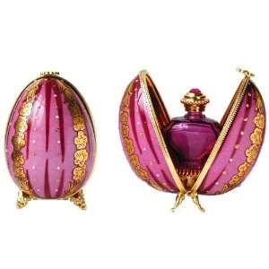 La Faberge Imperial Gilded Egg with Bottle, Limited Edition  