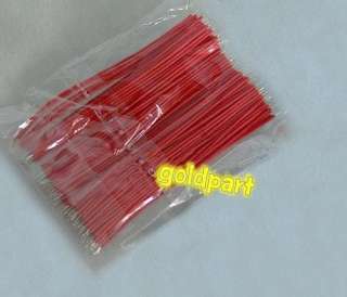 200pcs Breadboard Jumper Cable Wires Tinned 6cm Red  