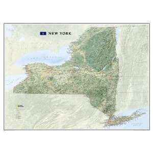    National Geographic New York State Wall Map