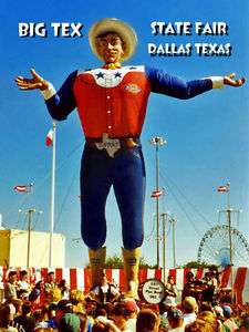 MAGNET Travel Big Tex State Fair Dallas Texas Sign  