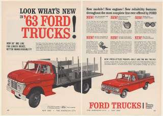 1963 Ford N Series Short BBC Conventional Truck Pickup Trucks 2 Page 