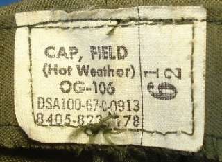 US Vietnam War Hot Weather Cap   1967  