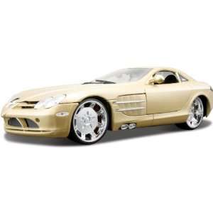  Mercedes SLR Gold 118 Custom Diecast Model Car Toys 