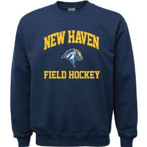  New Haven Chargers Navy Youth Field Hockey Arch Crewneck 
