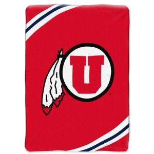 NCAA Utah Utes FORCE 60x80 Super Plush Throw  Sports 