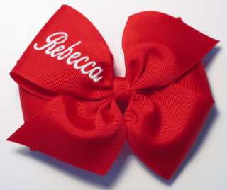   personalized hair bow by lily pad designs the bow is made with