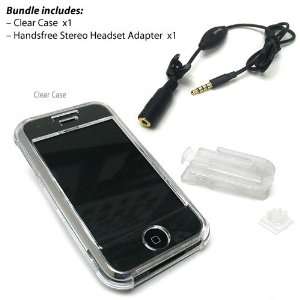  Apple iPhone   Handsfree Stereo Headset Adapter + Clear 