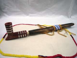 Elbow Double Four Winds Inlay Peace Pipe   Native American Catlinite 