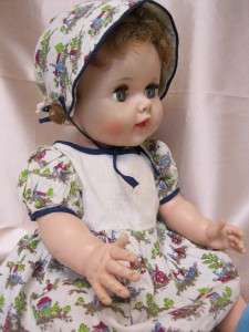   1950s AMERICAN CHARACTER TOODLES FLIRTY EYES DOLL, 2 OUTFITS  