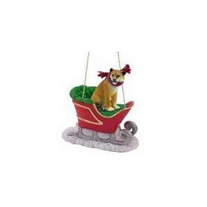  Lioness Sleigh Ride Christmas Ornament