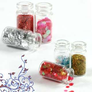 30 X Mixed Glitter Powder Lace Spangles Beads Nail Art